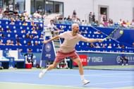 Adrian Mannarino in action at the Chengdu Open (Picture: Getty)